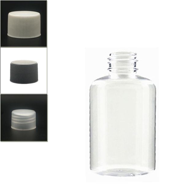 

4oz/120ml empty non-dispensing boston round plastic bottle , clear pet bottle with white/black/transparent ribbed pp lid bbynab