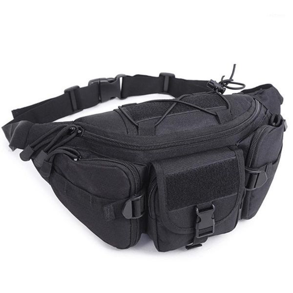 

sports waist bag travel hip pack adjustable waterproof oxford belt multi pockets phone pouch durable running outdoor climbing1