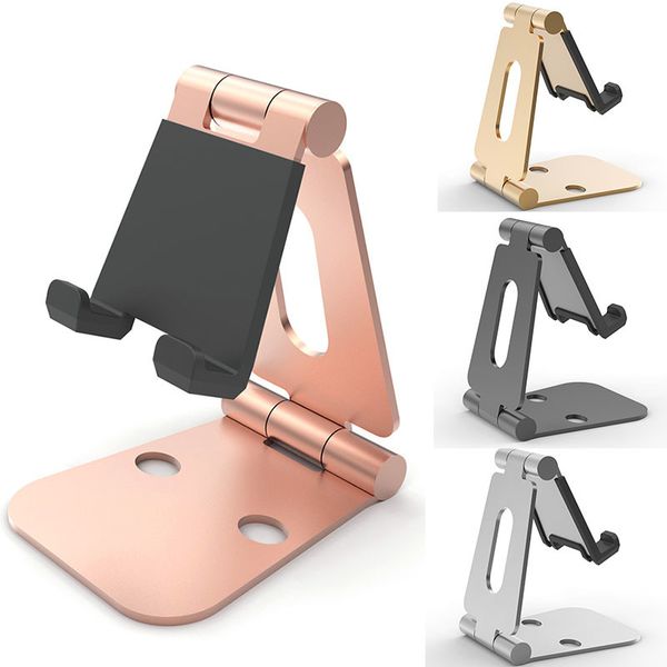 

4fds2awrubber protection tablet holder stand aluminum foldable mobile phone holders
