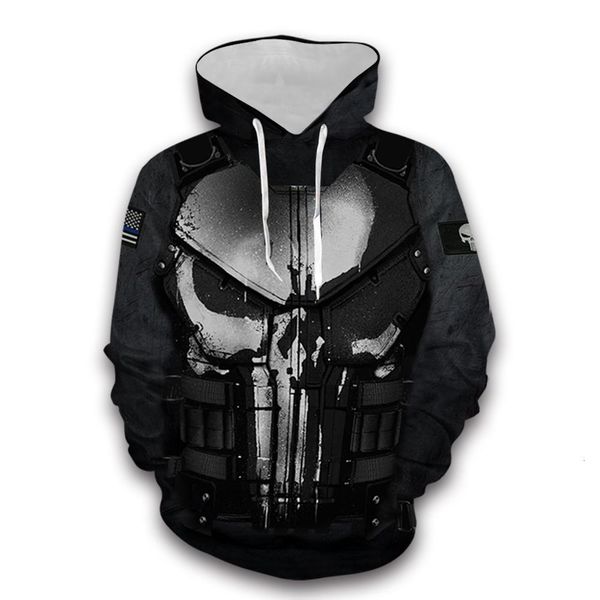 

горячие модели с капюшоном moletom sportswear 3d цифровая печать мода женские мужские cos одежда повседневная свободная пуловер толстовка, Black