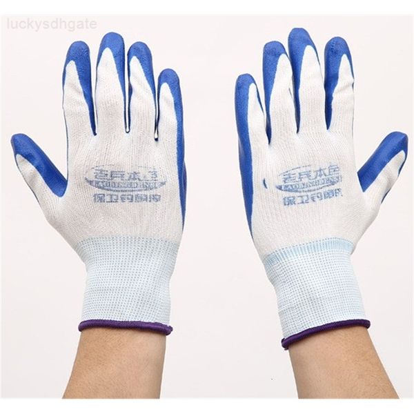 

nylon 1 pair garden safety with gloves nitrile coated work glove