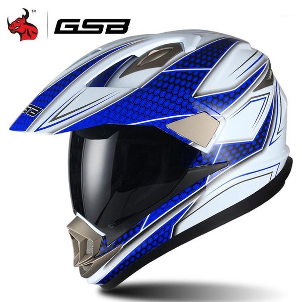 

motorcycle helmets gsb full face helmet men motocross atv moto cross downhill off-road casco ece1