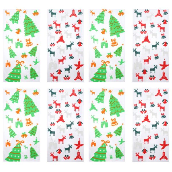 

200 set christmas candy wrapping bags cookies bags holiday candy containers