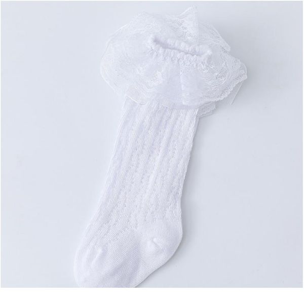 

new 2020 baby socks summer lace thin long tube baby socks qylchu, Pink;yellow