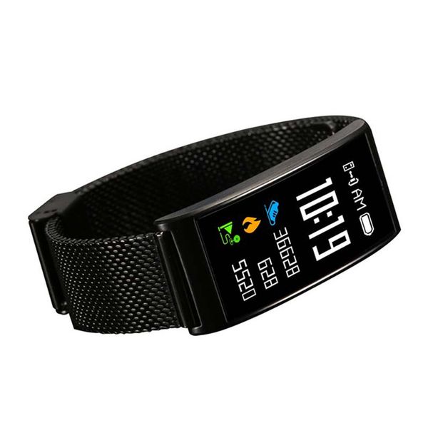Smart-Armband, Blutdruck, Sport-Smartwatch, Nachrichtenalarm, IP68, wasserdicht, Fitness, Schrittzähler, Tracker, Smart-Armbanduhr für Android iPhone