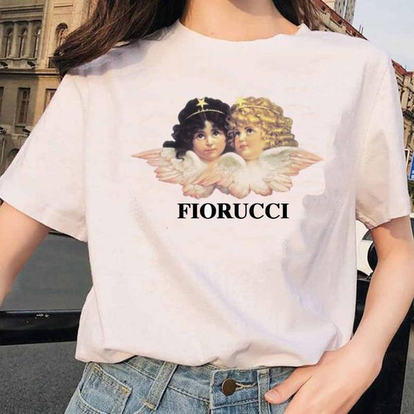 

cute two angles woman t shirt vogue fioruc white t-shirts girl cotton summer shirt lady aesthetic harajuku women