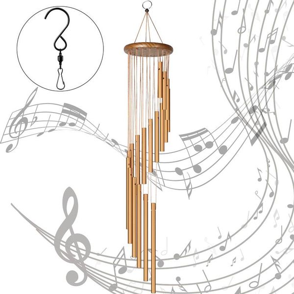 

90cm large deep relaxing 18 tubes wind chimes metal wind bells handmade ornament garden patio outdoor hanging decoration