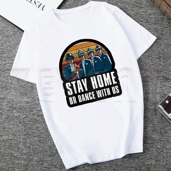 

coffin dance ghana funeral team hip hop summer casual fashion women's t-shirt short sleeve female tees t shirts streetwear, White