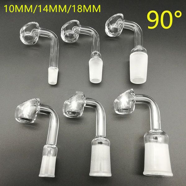 Sigara Aksesuarları Kalın Kulüp Banger Domess Quartz Banger10mm 14mm 18mm Erkek Kadın 90/45% 100 Gerçek Görüntü Kuvars Çivi FY2309