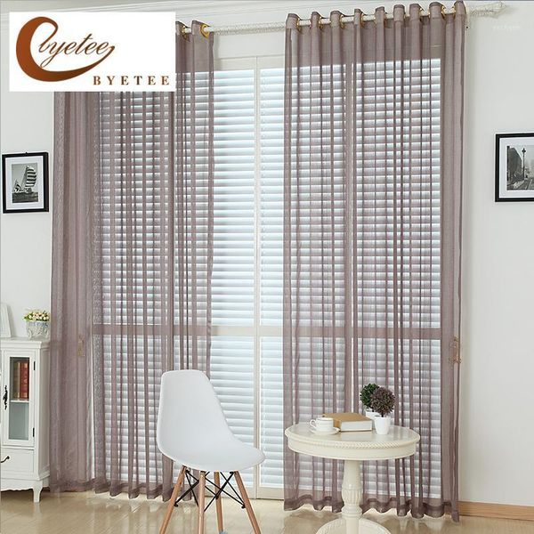 

[byetee] luxury livingroom curtain finished yarn curtain window curtains drapes window tulle for living room1