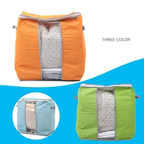 

storage bags bamboo clothing storaging bag box home charcoal pouch bag1