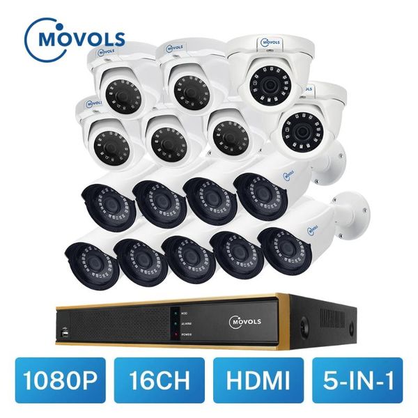 

wireless camera kits movols 16ch video surveillance system 16 2mp outdoor waterproof security 5in1 dvr kit remote view motion detection
