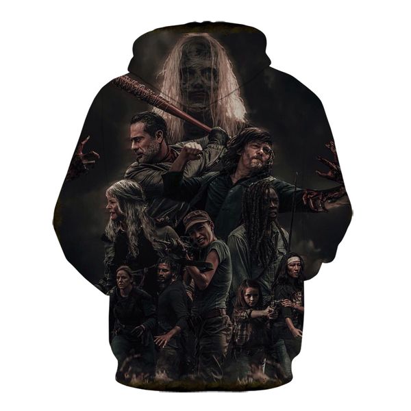 

3d fashion hoodies walking men winter autumn print women / the outerwear hooded 2020 and dead sweatshirt abkho