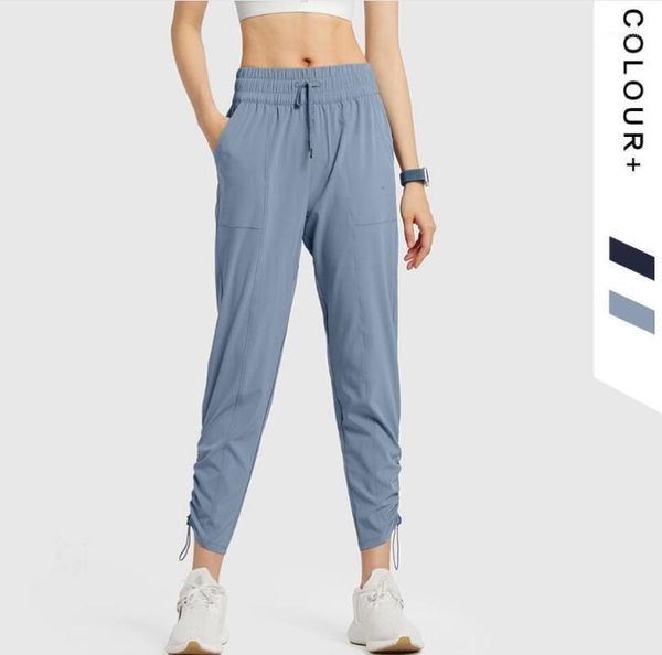 

yoga outfits women loose pants slim quick dry sport stretchy running trousers workout gym tight activewear kw201, White;red