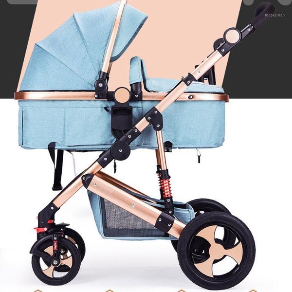 

iiilovebaby baby stroller 2 in 1 stroller can sit reclining folding lamp two-way four-wheel absorption1