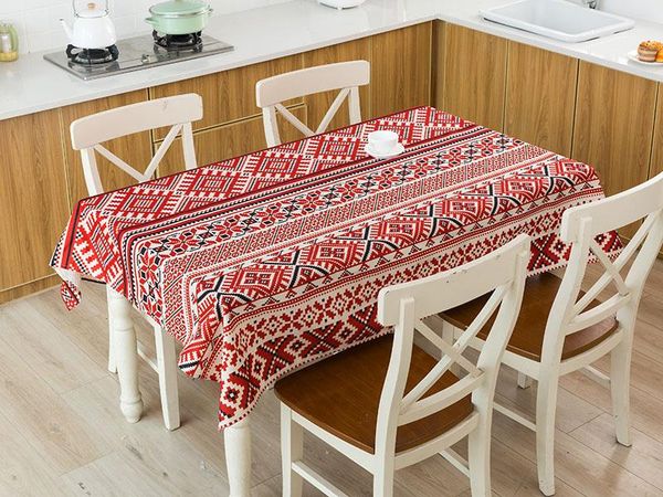 

настраиваемый белье хлопок водонепроницаемый скатерть геометрическая boho шаблон скатерть моющийся крышка таблицы текстиль настраиваемый бел