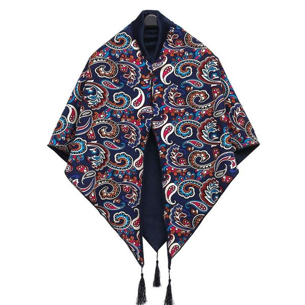 

women scarf vintage cashmere scarves triangle and wraps lady winter caps color randon total 30 pieces available, Blue;gray