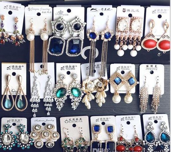 

для ювелирных изделий ea1 цвета подарок 10pair / lot mix craft стиль строй серьги мода микс доставка crystal sqccs homes2007, Silver