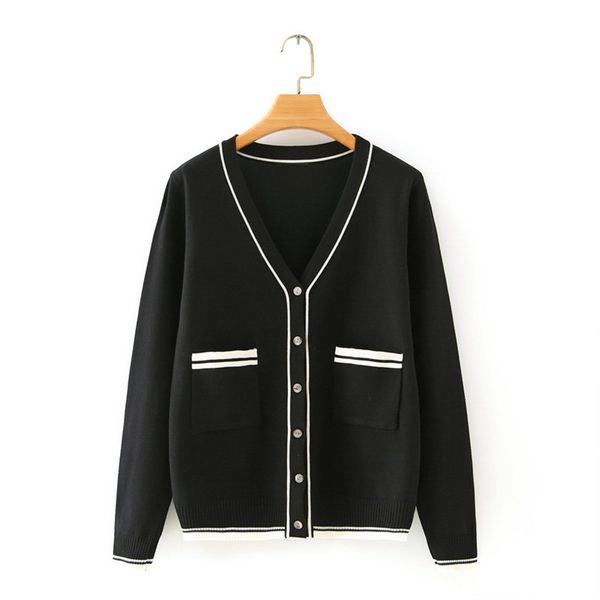 

xl-3xl more female black with cleavage v autumn big cardigan size crochet outerwear lads, White;black