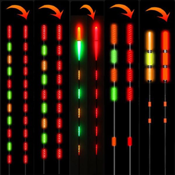 

smart fishing led light luminous glowing floats fish bite automatically remind electric fishing buoy fish float tail accessories