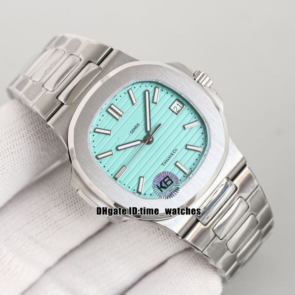 

40mm 5711/1a-018 cal.324 automatic movement mens watch 170 anniversary limited edition blue textured dial stainless steel bracelet 5711 spor, Slivery;brown