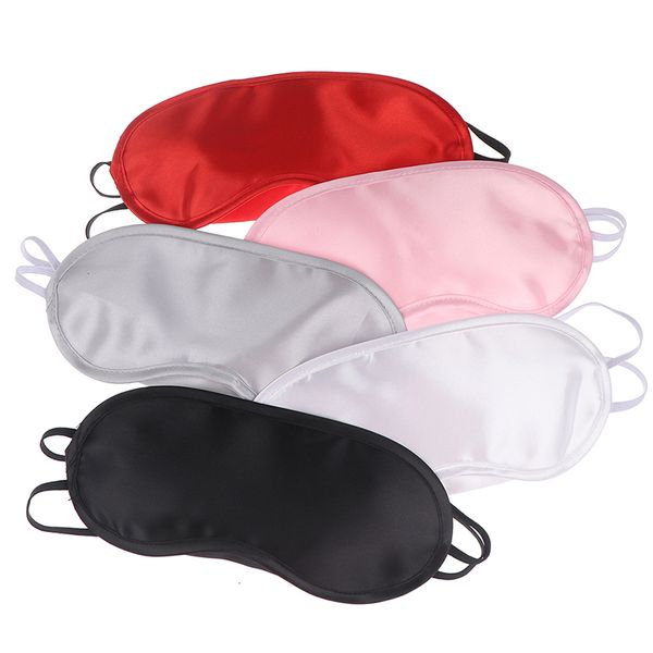 

cover silk soft shade blindfold eyeshade travel eyepatch natural sleeping eye patch sleep mask women men