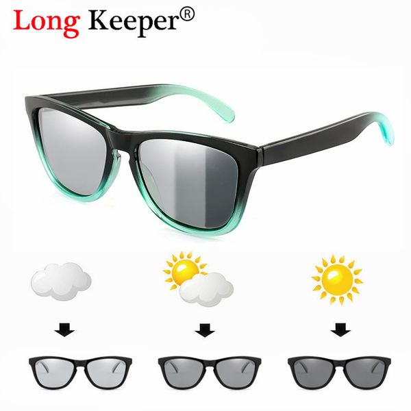 

мужчины женские кошка глаз поляризованные фотохромные солнцезащитные очки вождения очки хамелеон прозрачные рамки очки uv400 достопримечател