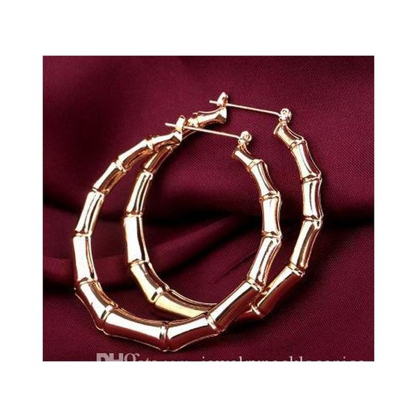 

exaggerated bamboo earrings stars with the same street dance nightclub earrings hip hop earring xoxzt, Golden;silver