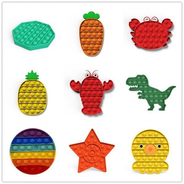 

in stock fidget toy pop it decompression sensory push sensory toy autism anxiety stress reliever for students office workers fy4381