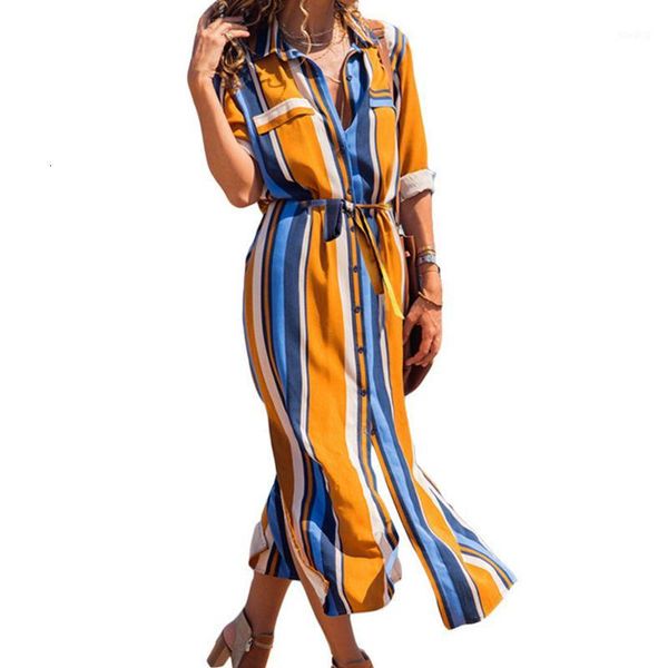 

office ladies stripe shirt dress long chiffon beach dress casual long sleeve elegant party vestidos1, Black;gray