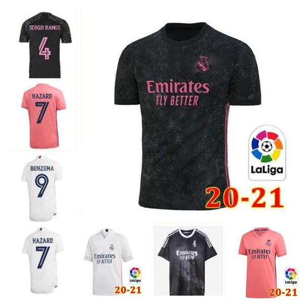 

20 21 real madrid soccer jerseys humanrace benzema hazard sergio ramos isco camiseta football shirts uniforms men kids kit player version, Black;yellow