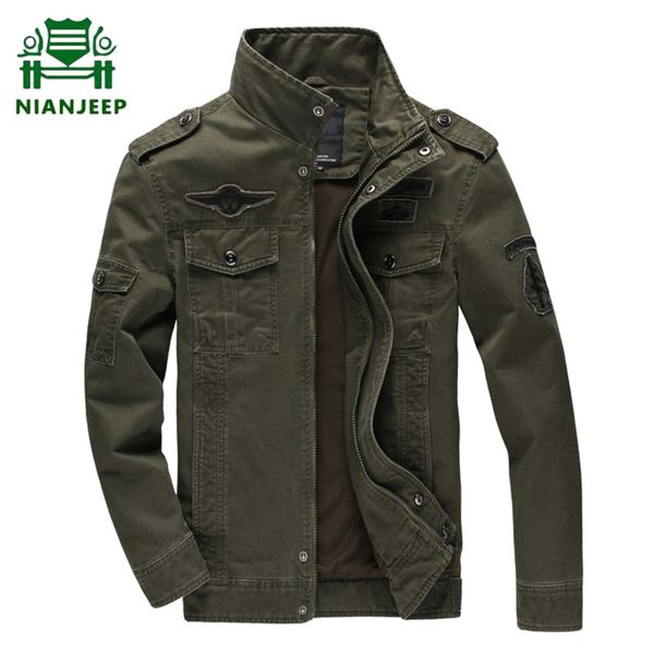 

2020 cotton military jacket men autumn ma-1 style army male air force bomber cargo jackets plus size m-6xl, Black