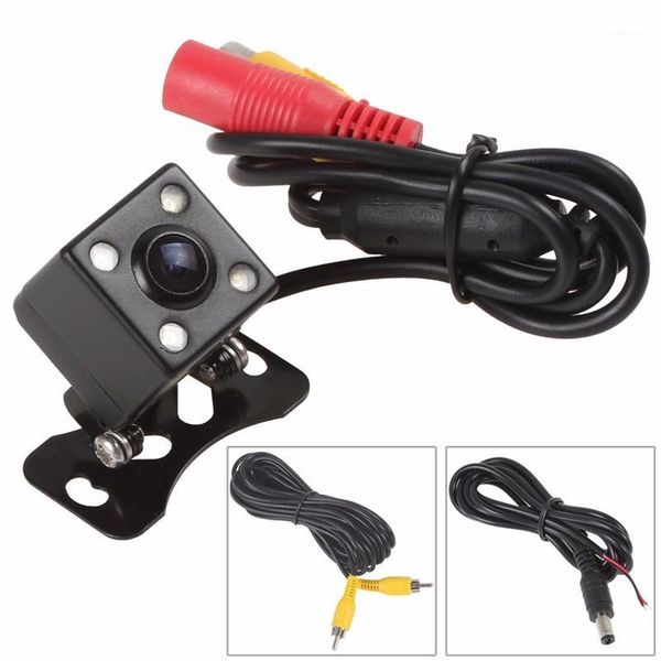 

auto universal vehicle backup camera hd cmos car rearview camera 4led universal 170 degree wide angle view night vision1