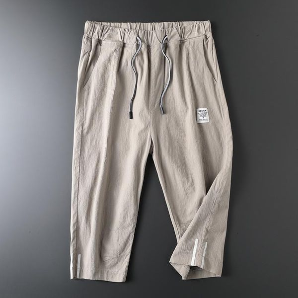 

men's shorts cool men summer casual brand board 2021 waterproof solid breathable elastic waist fashion short, White;black