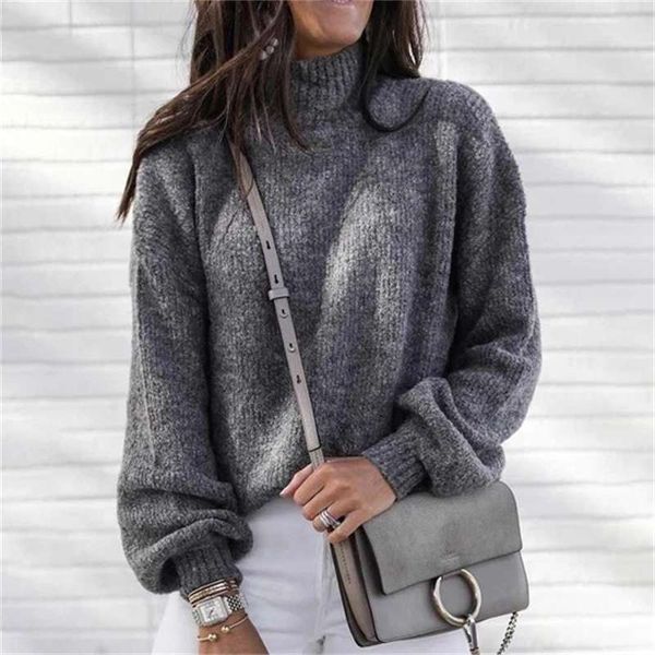 

women's 20izzo ordinary high neck long sleeve sweater, White;black