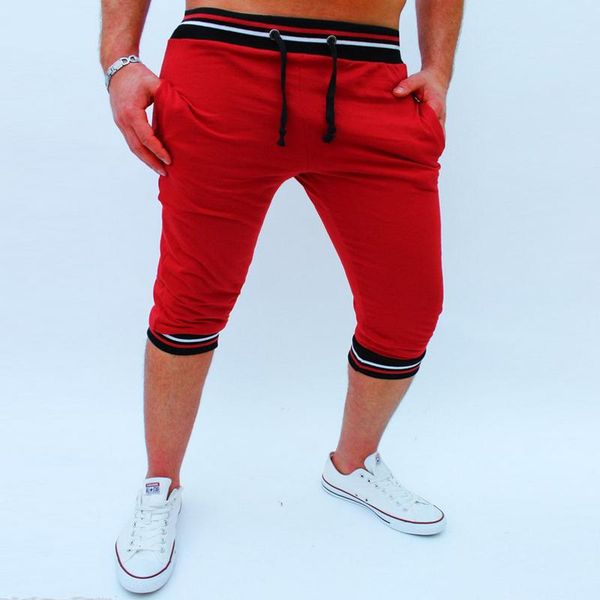 

men's shorts 2021 hip hop fashion loose sweatpant male casual beach, White;black