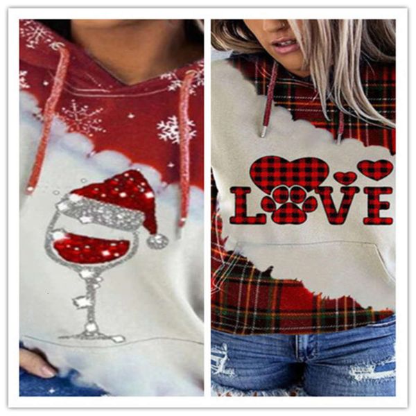 

2020 fce hooded sweater loose print long sve women's wear, Black