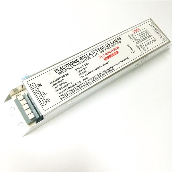 

ac230v uv 100w wastewater exhaust gas treatment lamp germicidal lamp electronic ballast