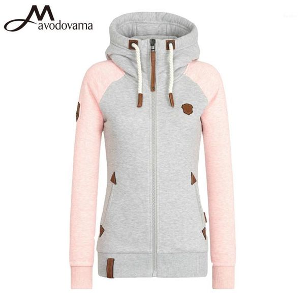 

avodovama  women fashion long sleeve shirts hooded casual patchwork appliques 1, White