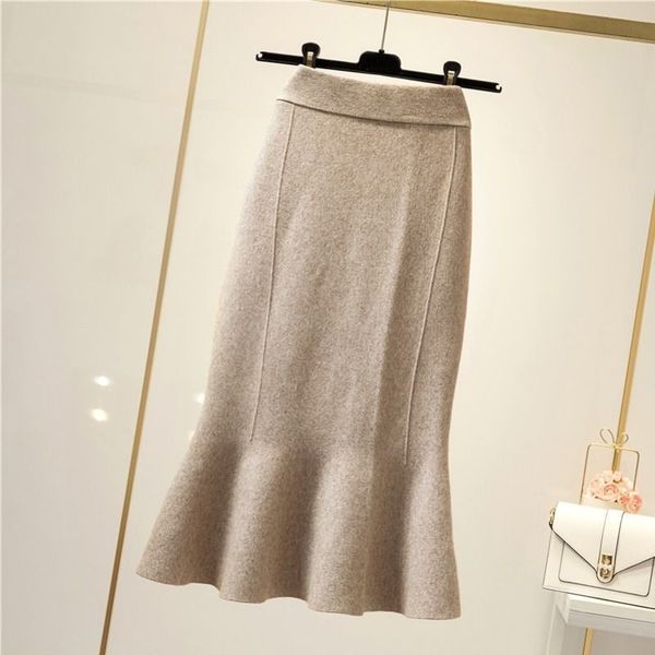 

new 2021 female autumn high-waisted solid-colored skirt elegant mesh maxi women's skirts femme y309 octs vns3, Black