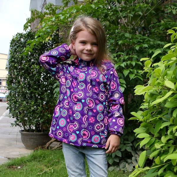

girl waterproof jackets spring autumn winter girls polar fleece coats kid sport children jackets double-deck jacket 6299 201109, Blue;gray