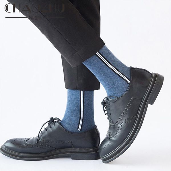 

chaozhu big size men's 95% cotton leisure business daily socks fancies crew 21 colors skull halloween male sox, Black