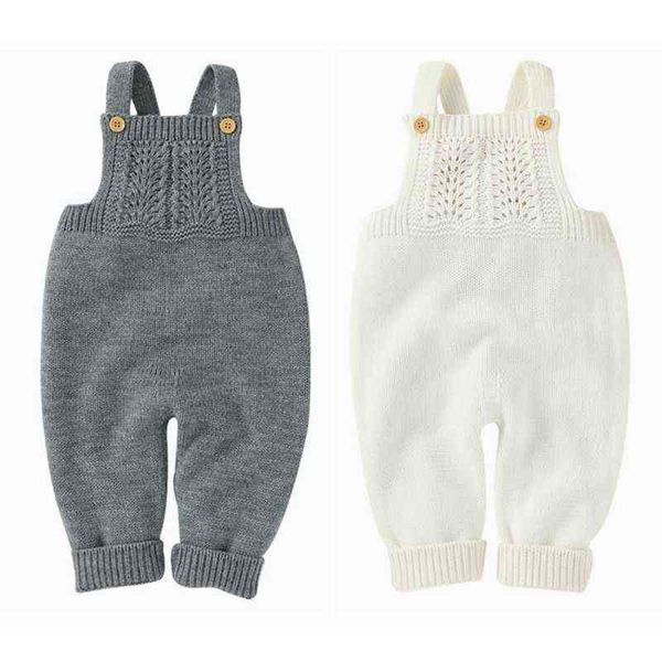 Menino meninas meninas outono 0-24 meses bebê romper sem mangas jumpsuit recém-nascido creeper vestuário desgaste infantil g220223