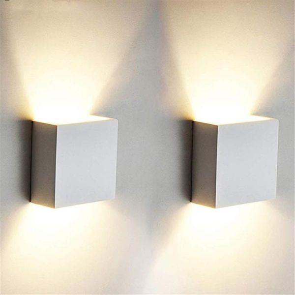 

wall lamp cube cob led indoor lighting modern home decoration sconce aluminum 6w 85-265v for bath corridor