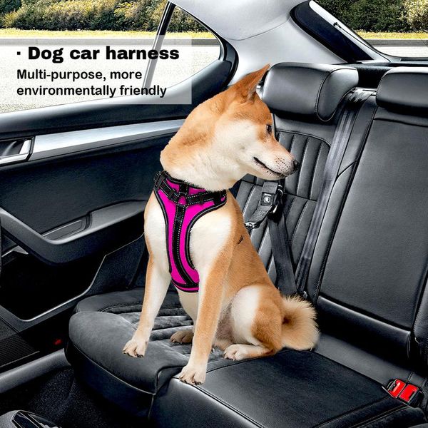 

no pull dog harness adjustable nylon medium large pet vest reflective dog chest belt harness for dogs outdoor walking sqcflx