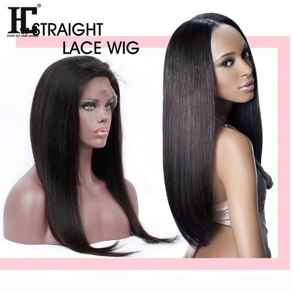 

360 lace front человека парики 22,5 * 4 * 2 для женщин black pre щипковых бразильском прямой парик шнурка с ребенком волос non remy