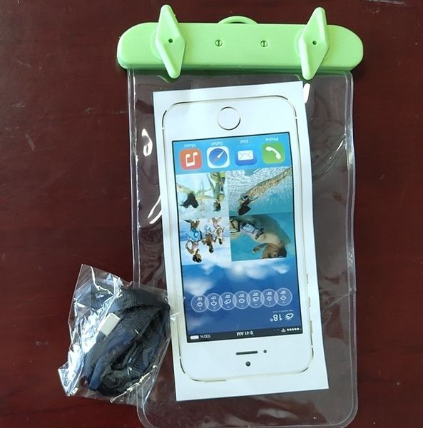 

6waqz transparent multicolor mobile phone waterproof bag