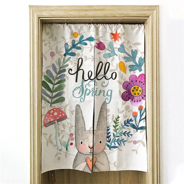 

series curtain living room bedroom door decoration linen fabric curtain occlusion1