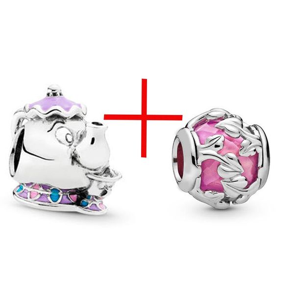 

2pcs/lot red charm 1 + 1 combination, diy brand bracelet fine bangles accessories,for original brand charms bracelet gift jlleww yeah2010