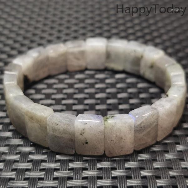 

bangle natural labradorite rectangle bracelet /natural stone jewelry for woman gift wholesale1, Black